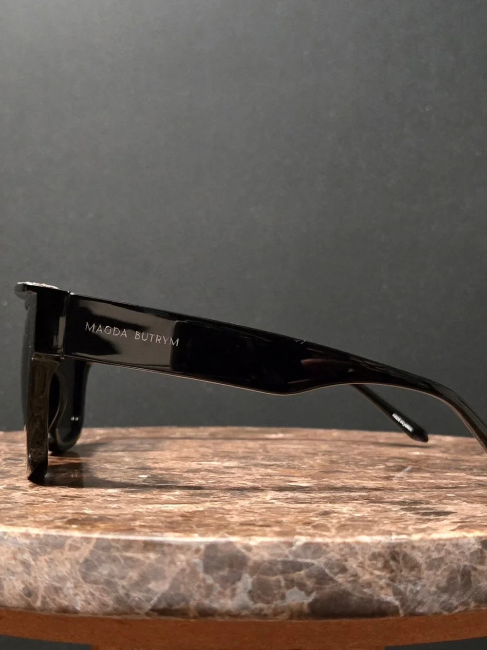 magda butrym x linda farrow | crystal flat top sunglasses | luxury